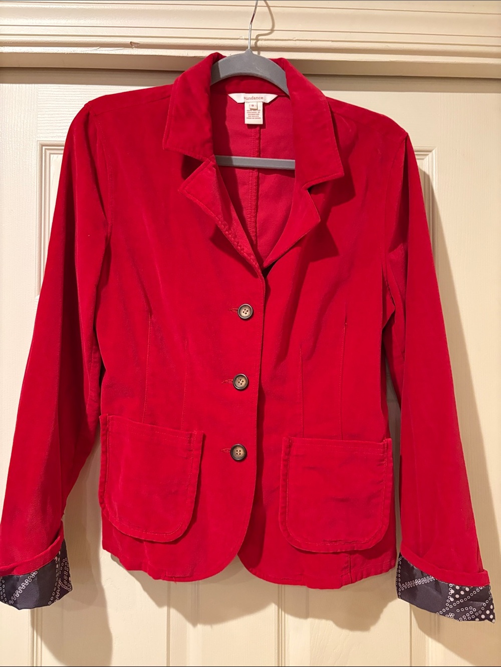 Sundance Red Velvet Blazer